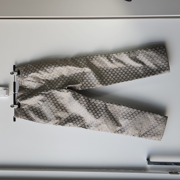 BNWT Maje Pane Metallic Floral Jacquard Trousers - Picture 9 of 11